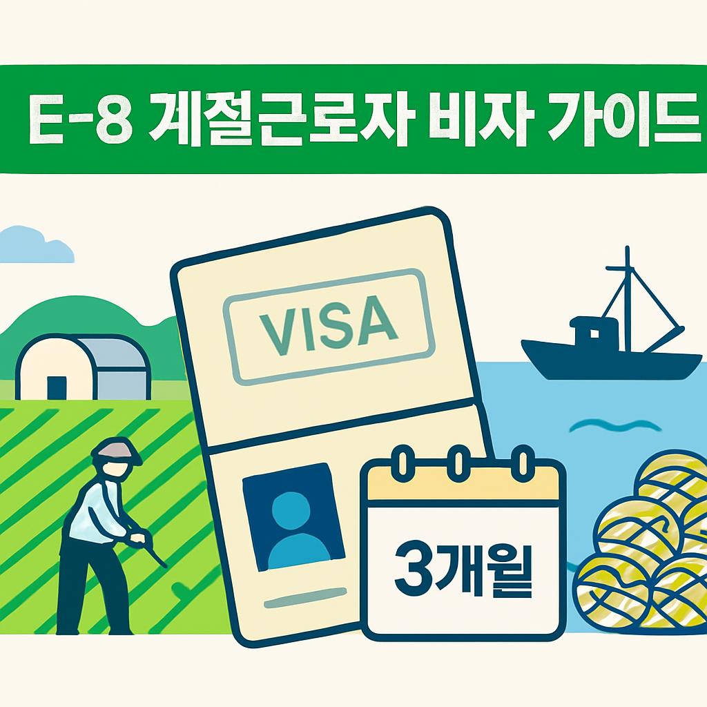 E-8 계절근로자 비자 신청방법 및 가이드