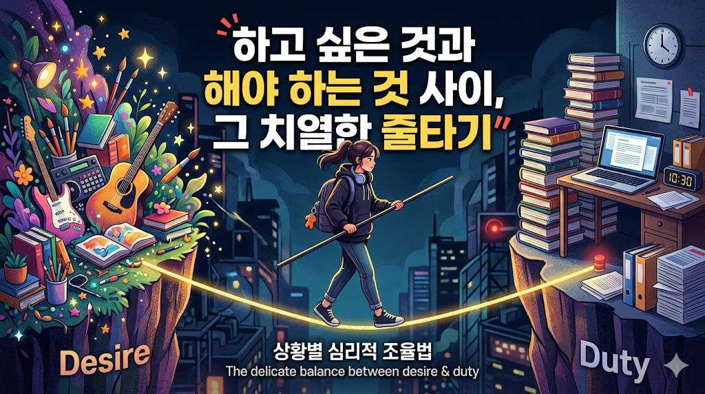 하고 싶은 것과 해야 하는 것 사이