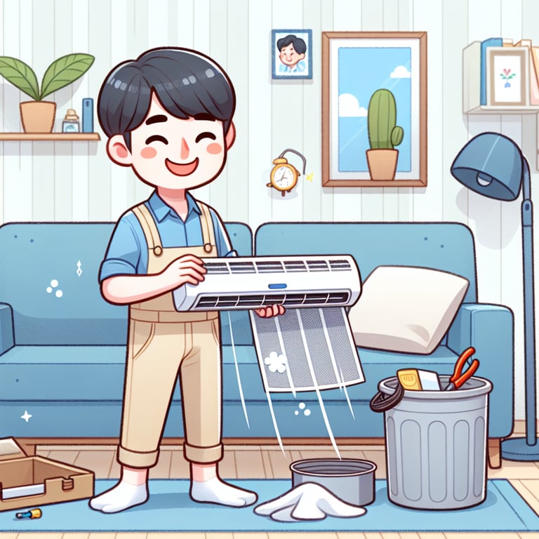 엘지에어컨 필터·청소 직접하는 방법 총정리