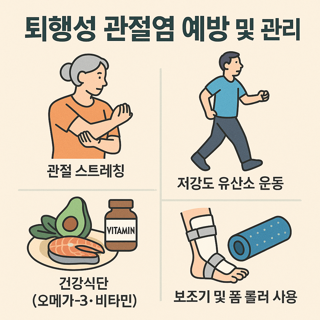 퇴행성 관절염 예방 및 관리