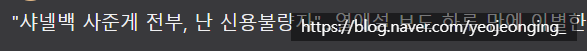 샤넬백 사준게 전부