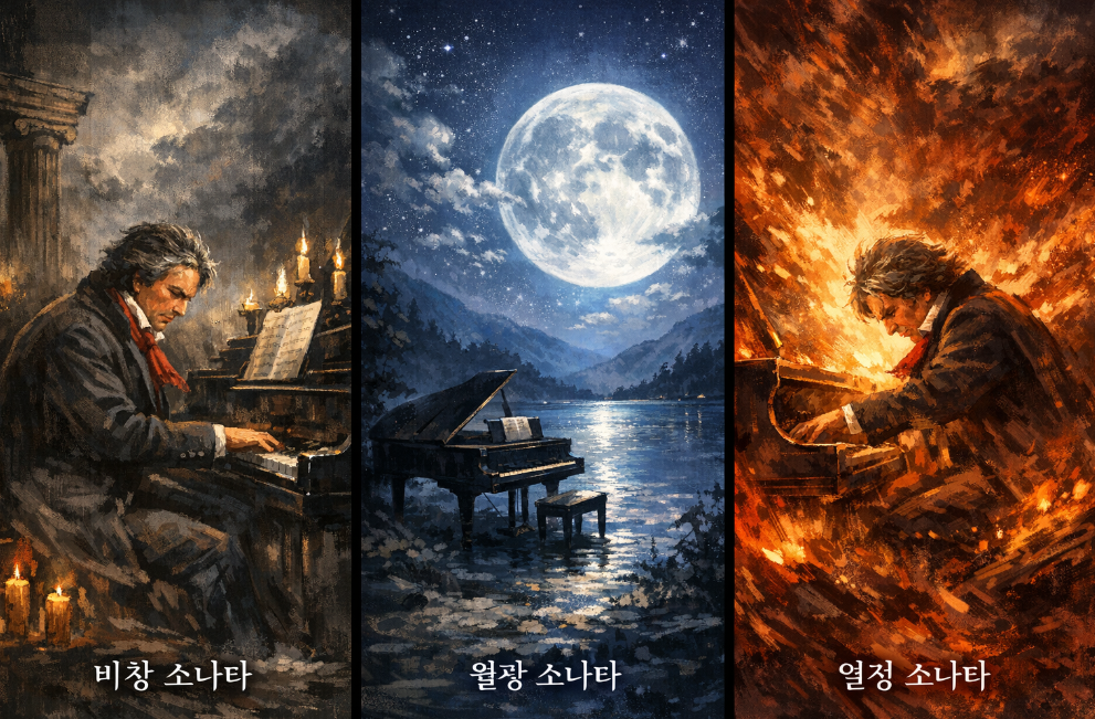 베토벤 피아노 소나타 관련 그림