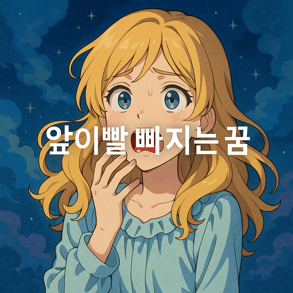 앞이빨 빠지는 꿈 해몽