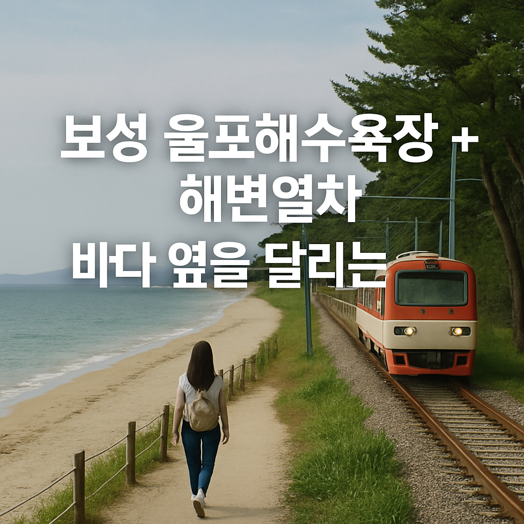 🚃 전남 보성 율포해수욕장 & 해변열차 — 바다 옆을 달리는 낭만 여행