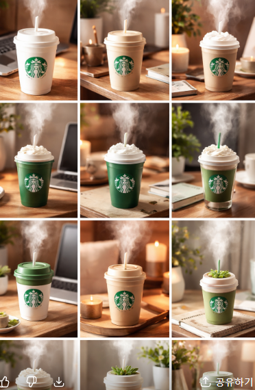 스타벅스 가습기 그림