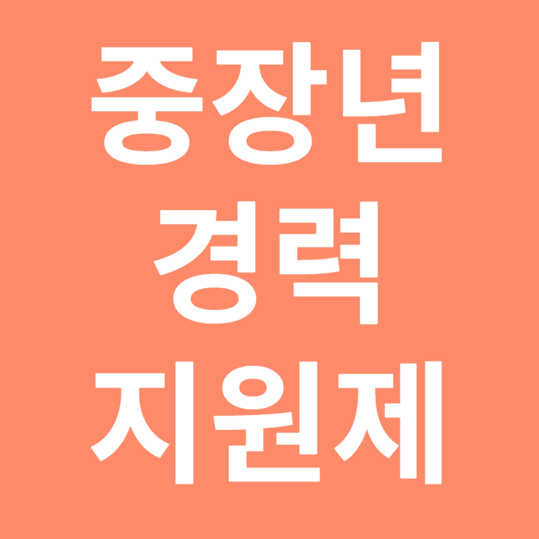 중장년 경력지원제