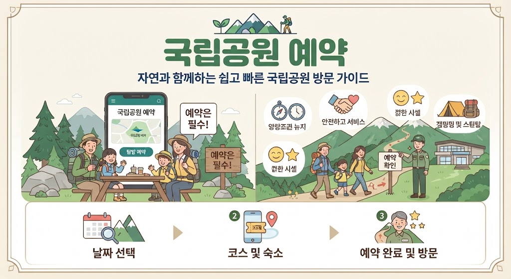 국립공원 야영장 예약하기