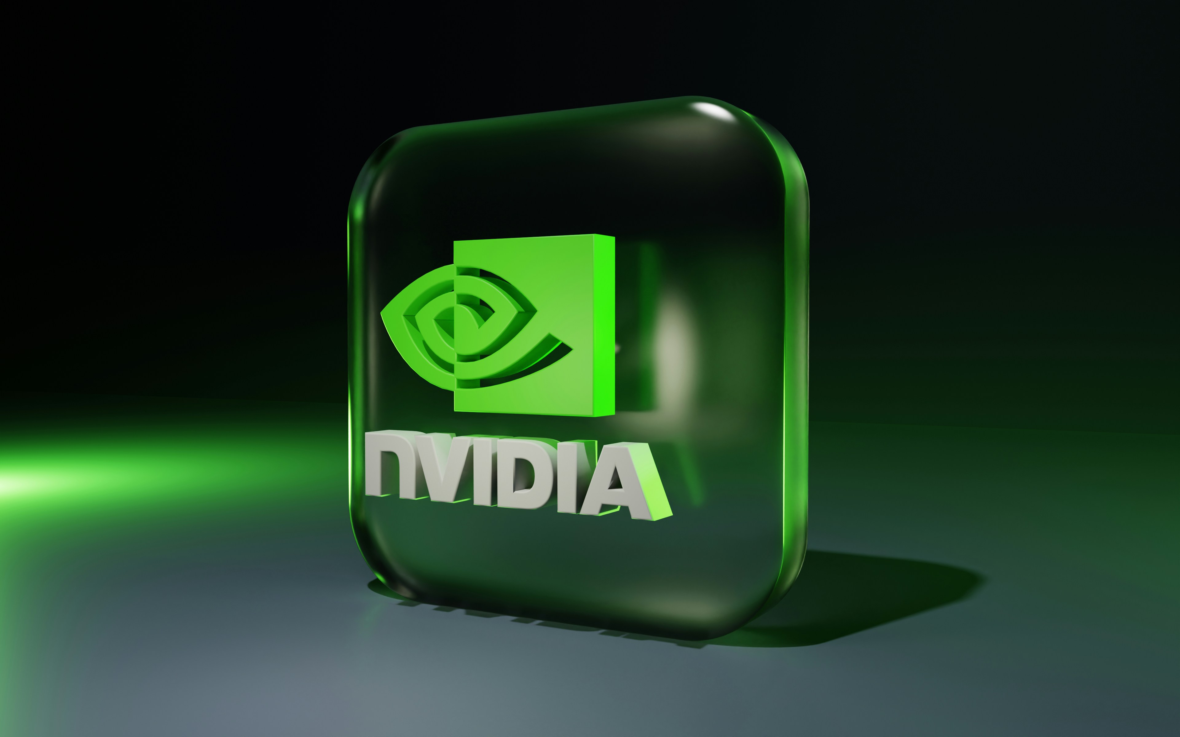 NVIDIA logo AI chip