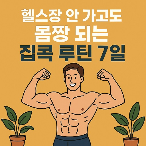 헬스장 안 가고도 몸짱 되는 집콕 루틴 7일