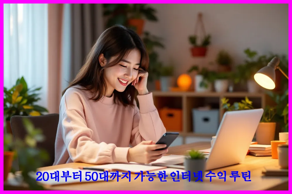 20대부터 50대까지 가능한 인터넷 수익 루틴