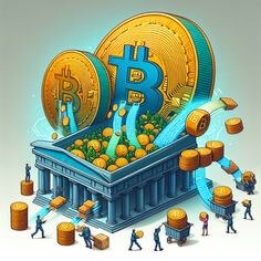 비트코인-거래시장에-많은-사람들이-모여들고-투자하는-일러스트