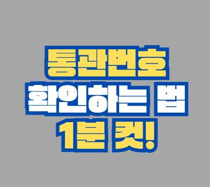 통관번호