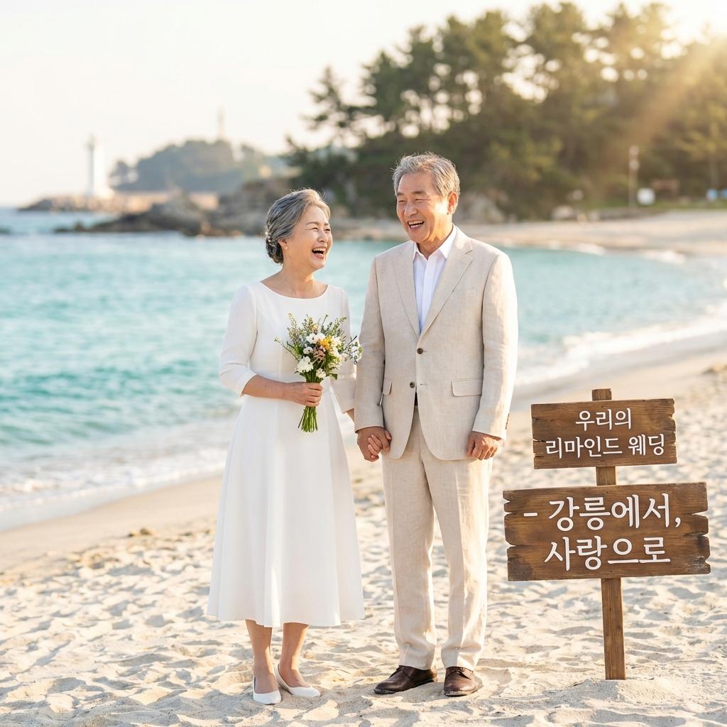 강릉 부모님 리마인드 웨딩 촬영 명소