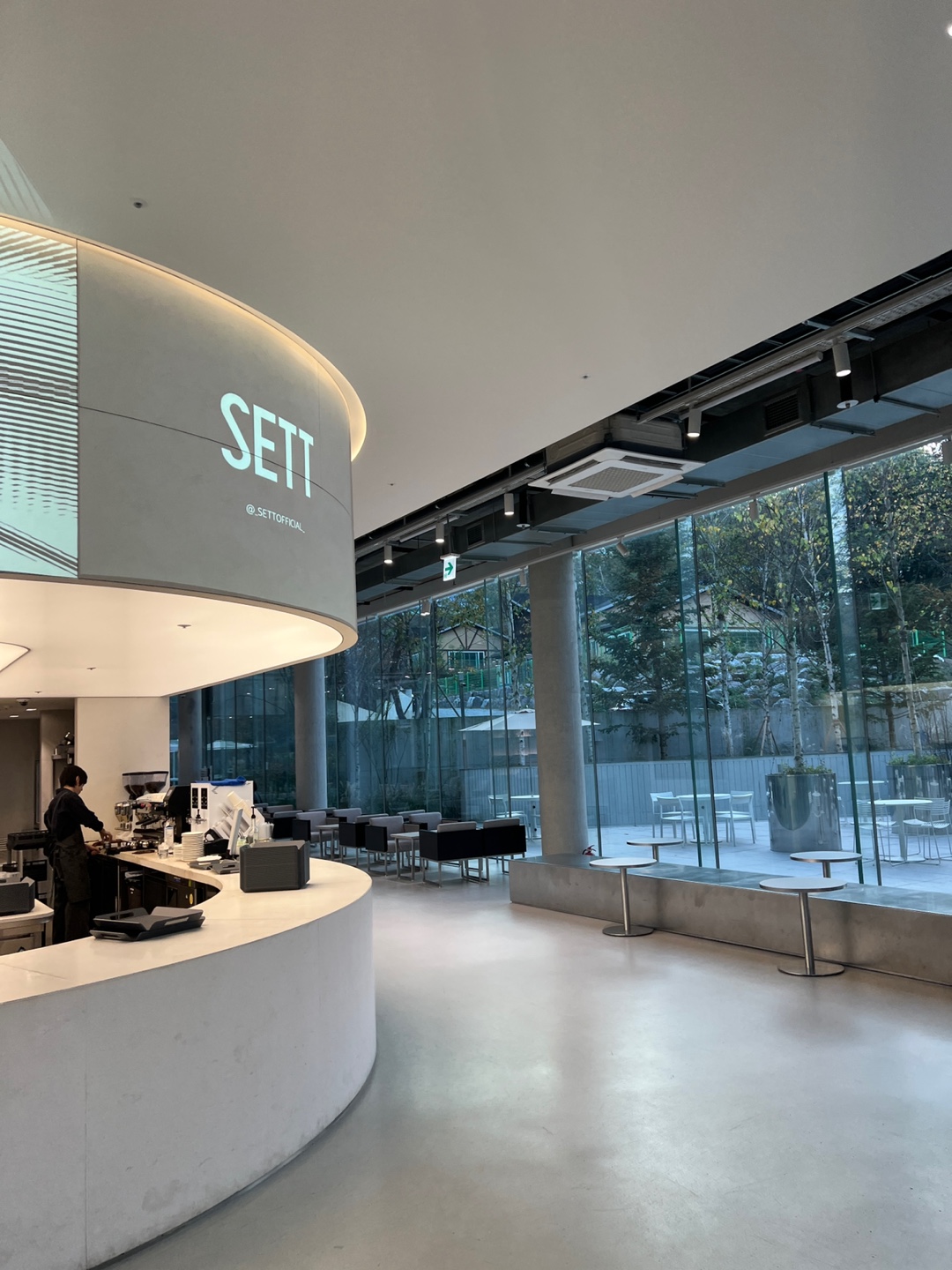 sett 카페 카운터