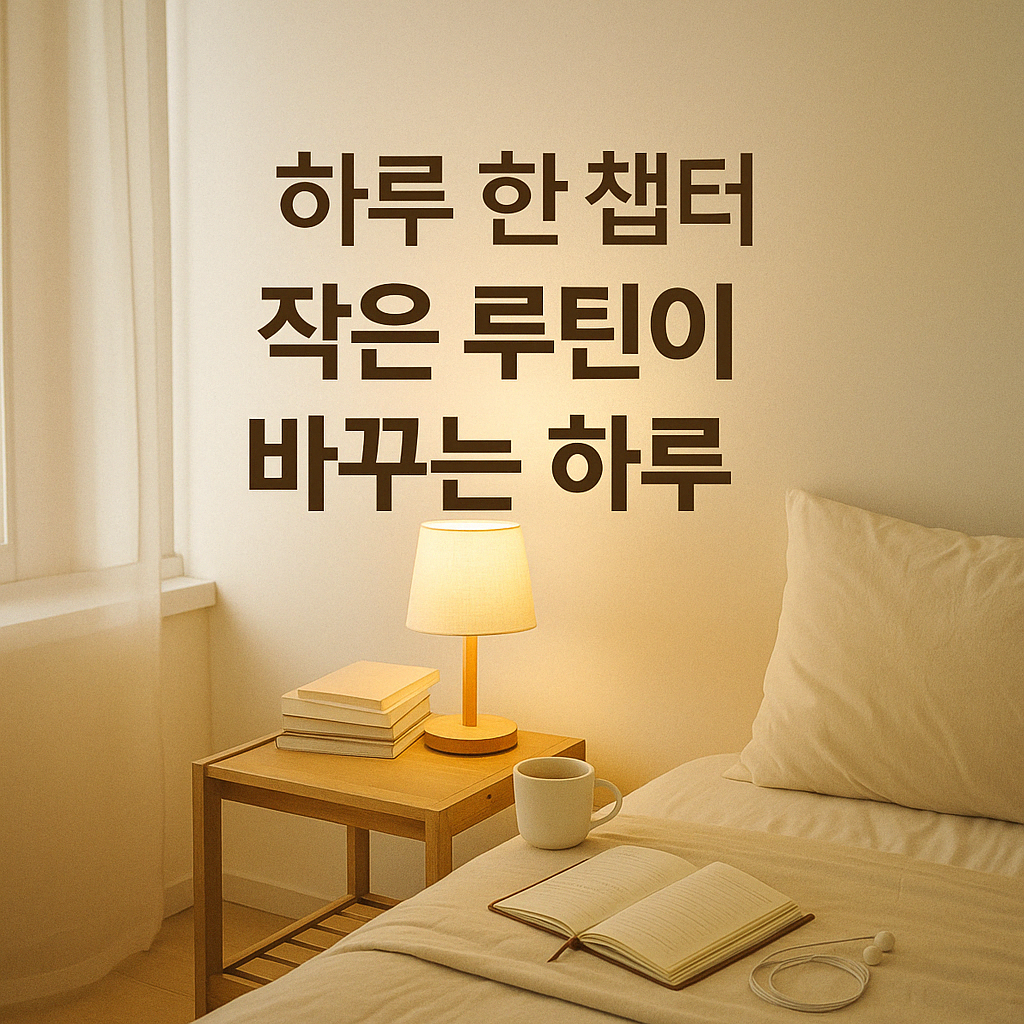 10분 독서 루틴 만들기. 원룸 침대 위에 책이 올려져있는 사진