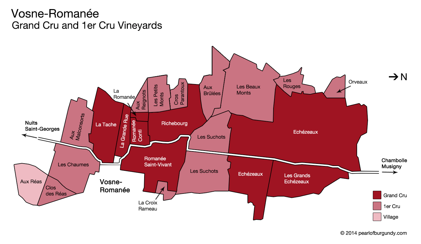 본 로마네 포도밭 구성