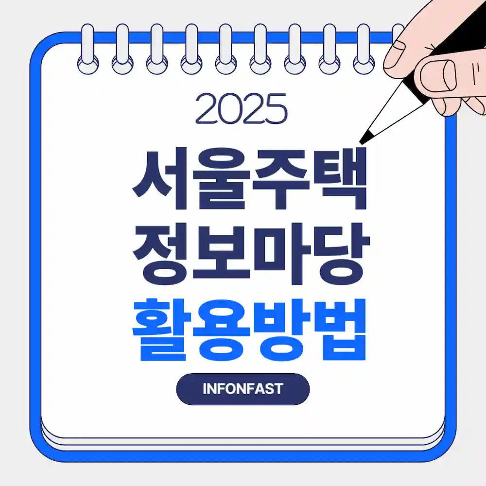 &quot;서울정보마당 활용방법&quot; 이라고 적힌 블로그 대표 썸네일