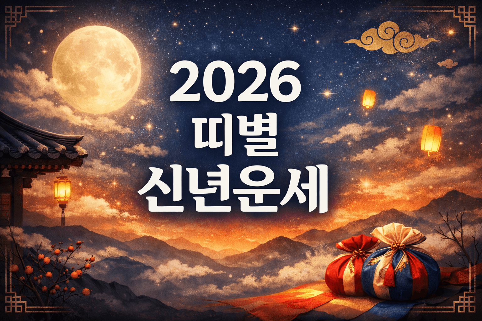 2026년 띠별 신년운세 확인