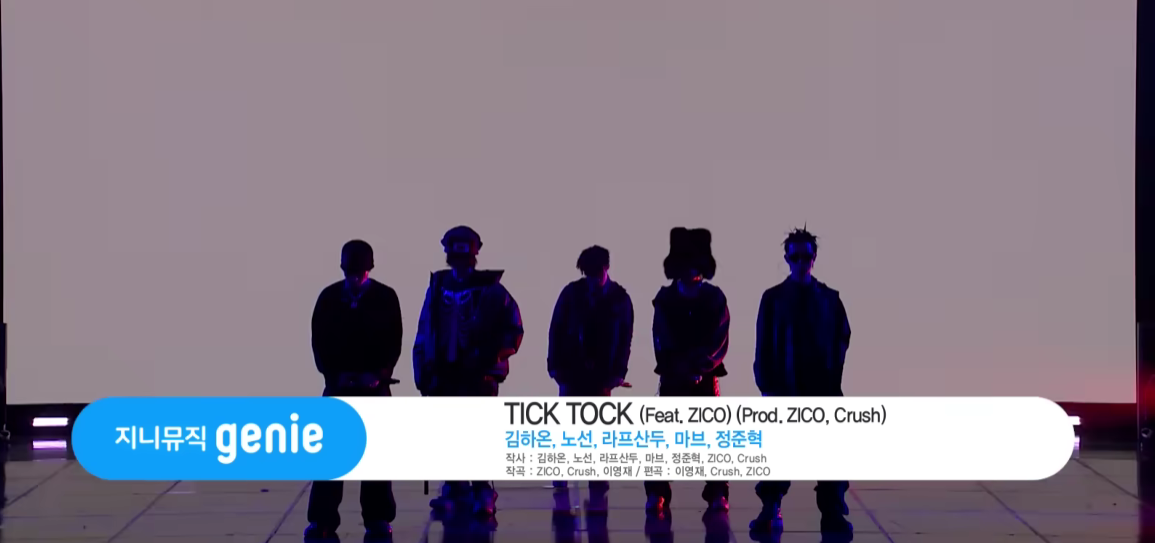 TICK TOCK (Feat. ZICO) (Prod. ZICO, Crush) 가수: HAON, Nosun, Raf Sandou, Marv, 정준혁 (Feat. ZICO)