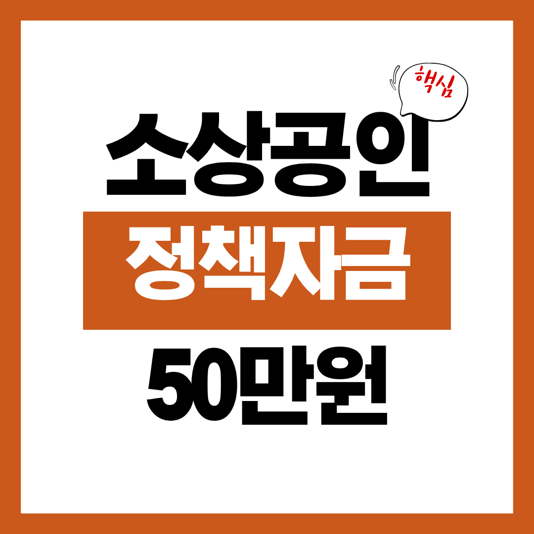 소상공인 정책자금 50만원 사용처