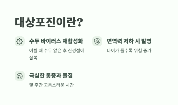 대상포진 예방접종 가격 필수 정보 1