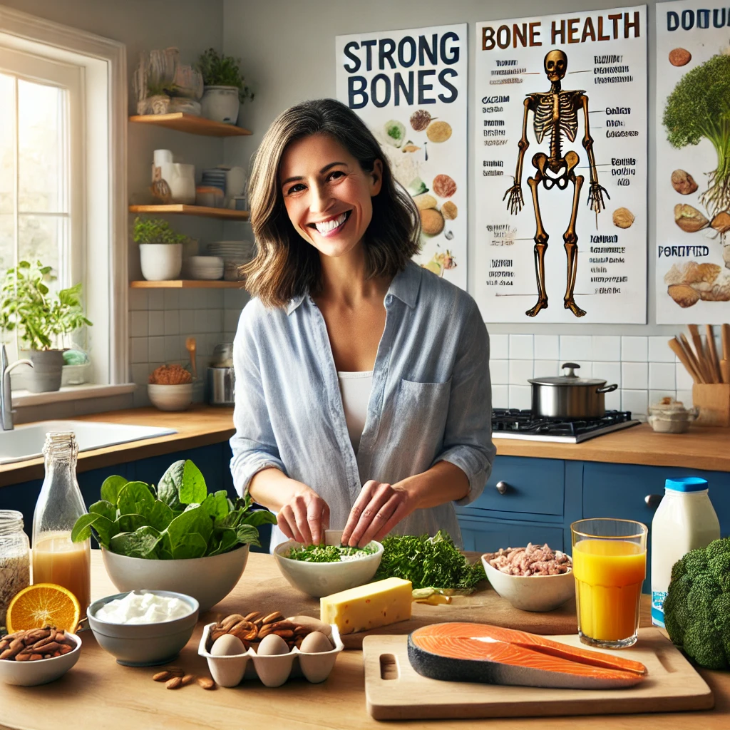중년 여성의 뼈 건강을 위한 영양 식습관