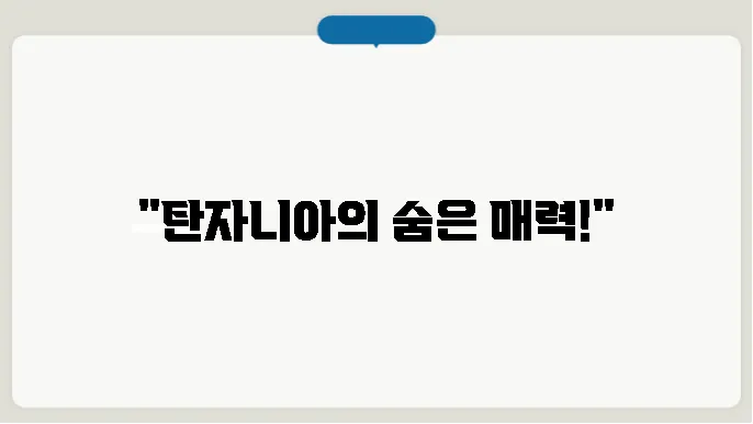 탄자니아 인구, 경제력, 인종