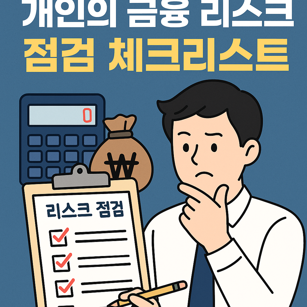 개인금융리스크 체크리스트 금리·빚·불확실성 지금 당신의 금융 리스크