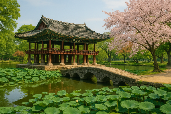 광한루원 전경 사진