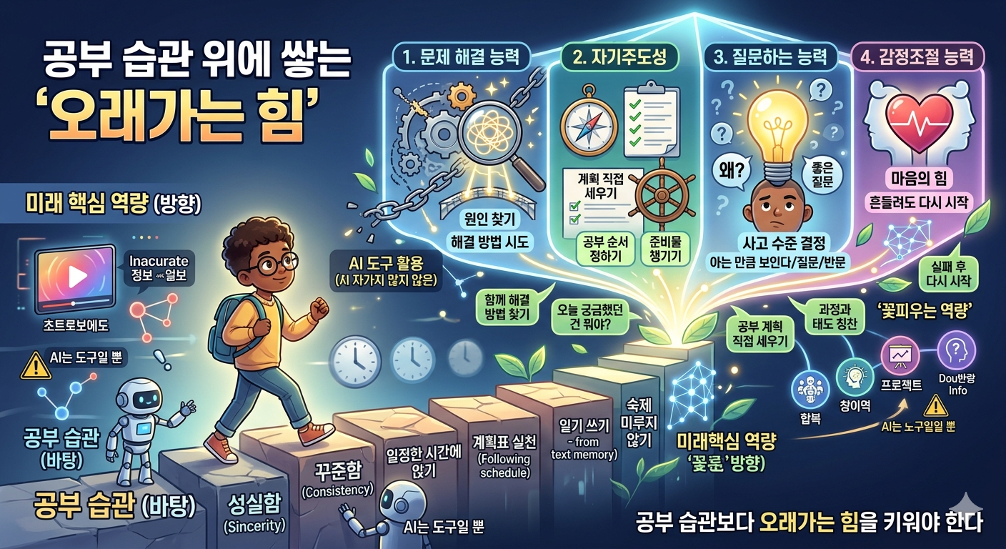 계획표를 짜는 아이