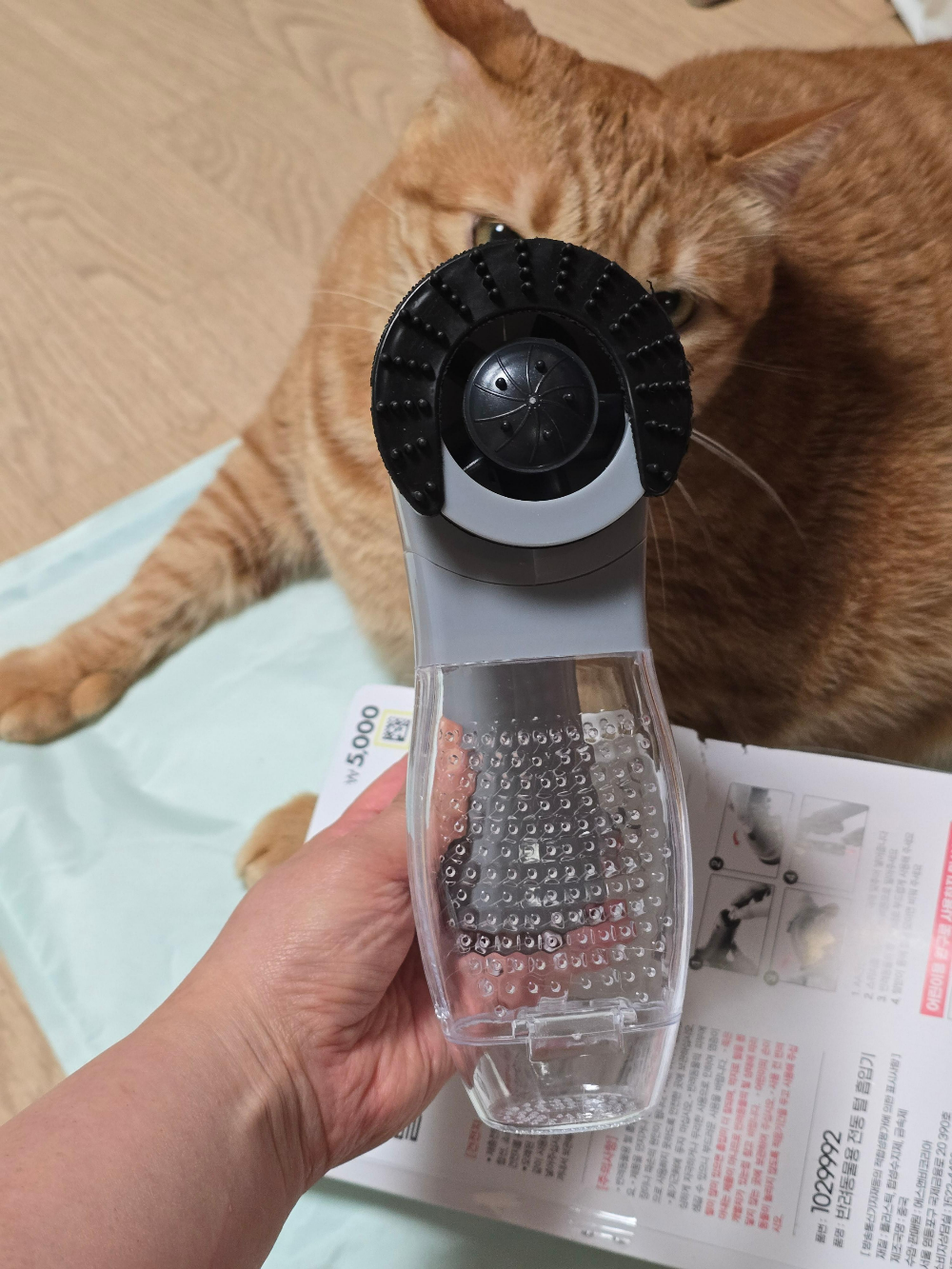 다이소 반려동물 전동 털 흡입기1