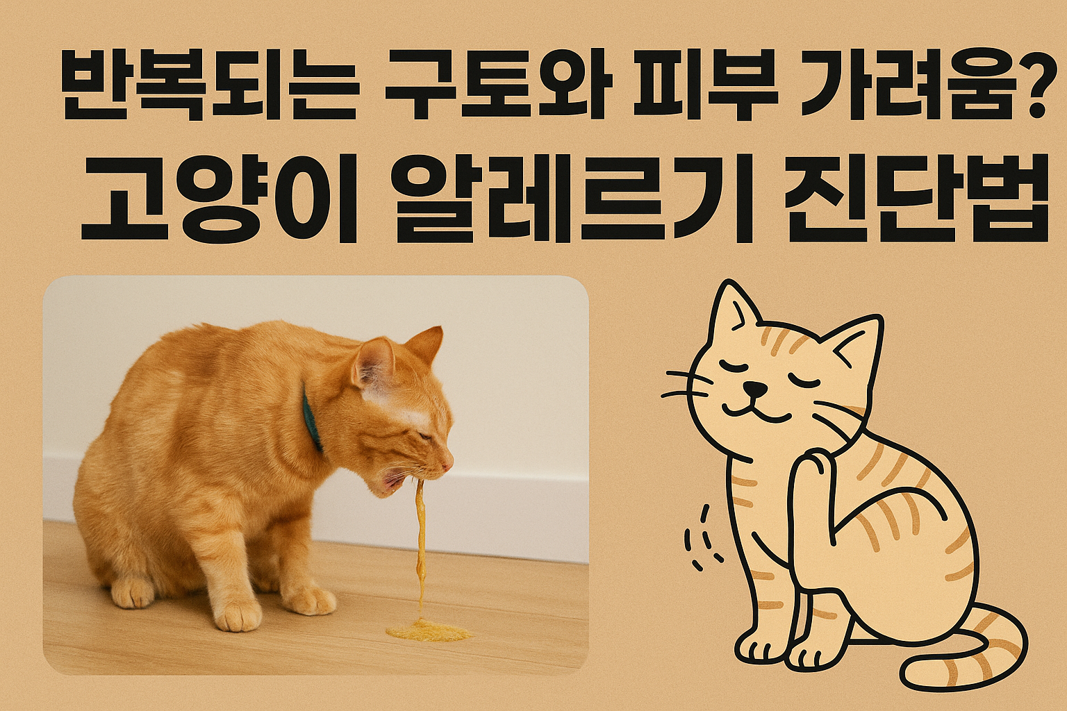 고양이 알레르기 진단법