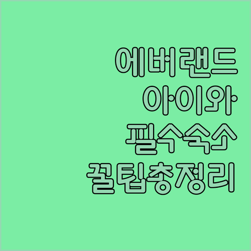 아이랑 가기 좋은 용인 에버랜드 주변..