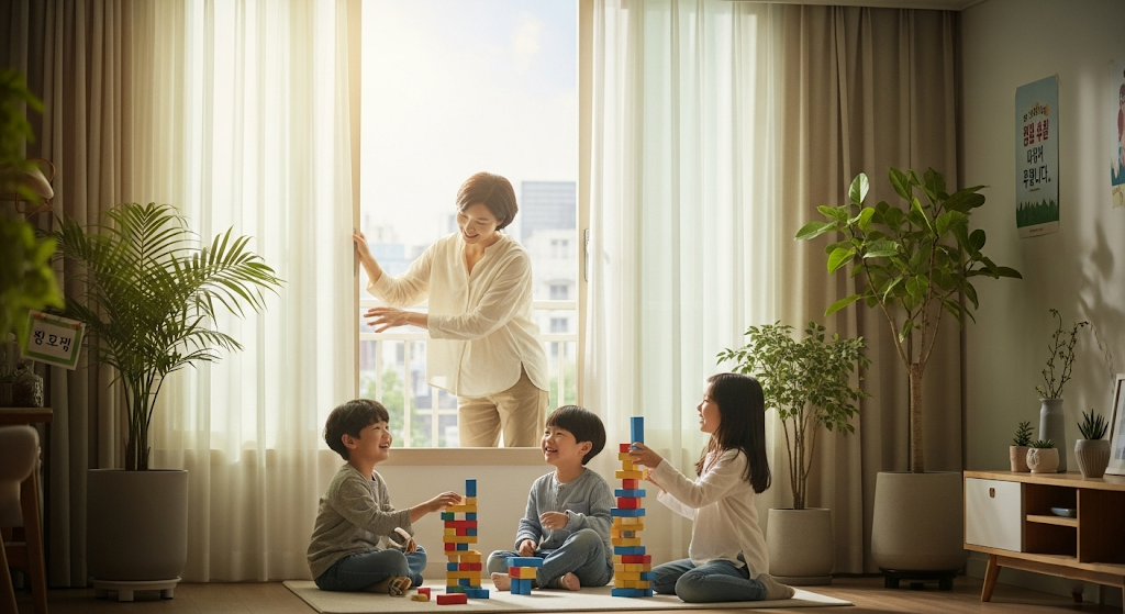 주기적 환기로 실내 공기 질 유지