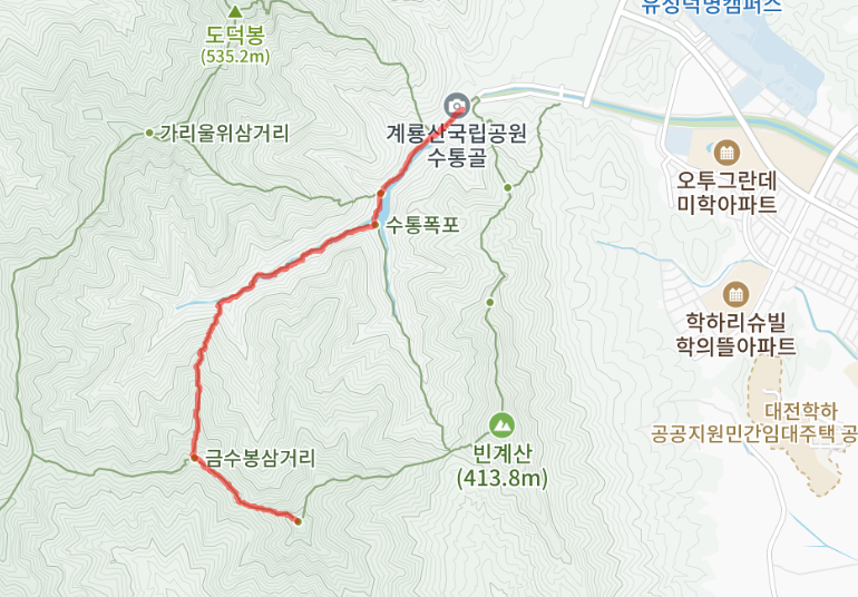 계룡산 등산코스