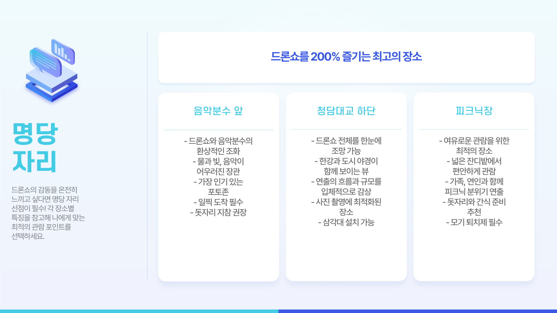 한강 드론쇼 꿀팁 정리