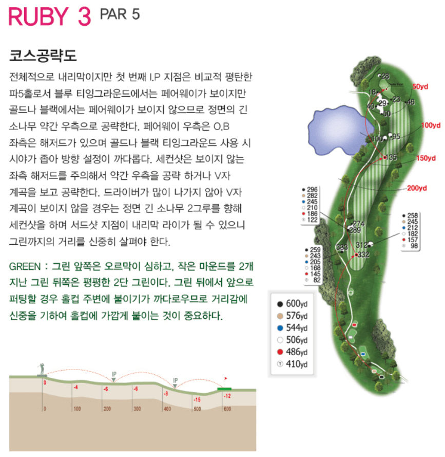레이크힐스용인 컨트리클럽 루비코스 3
