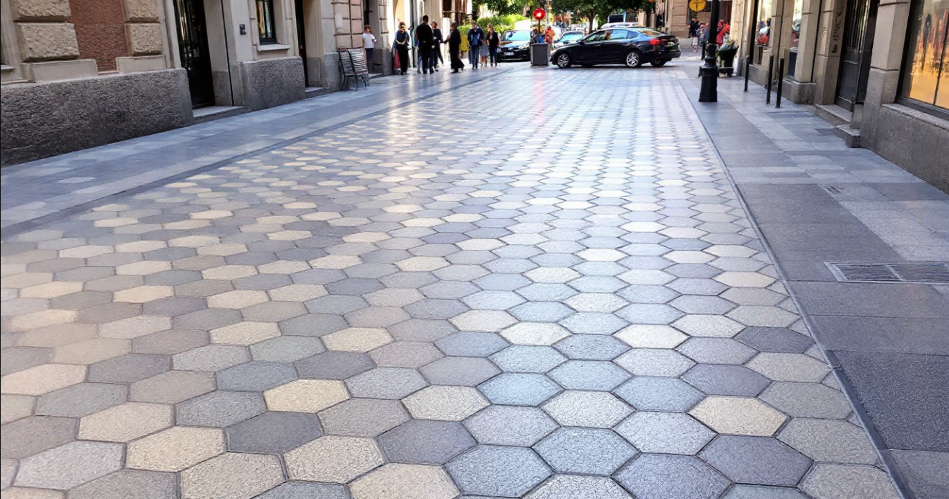 바르셀로나의 보도블록