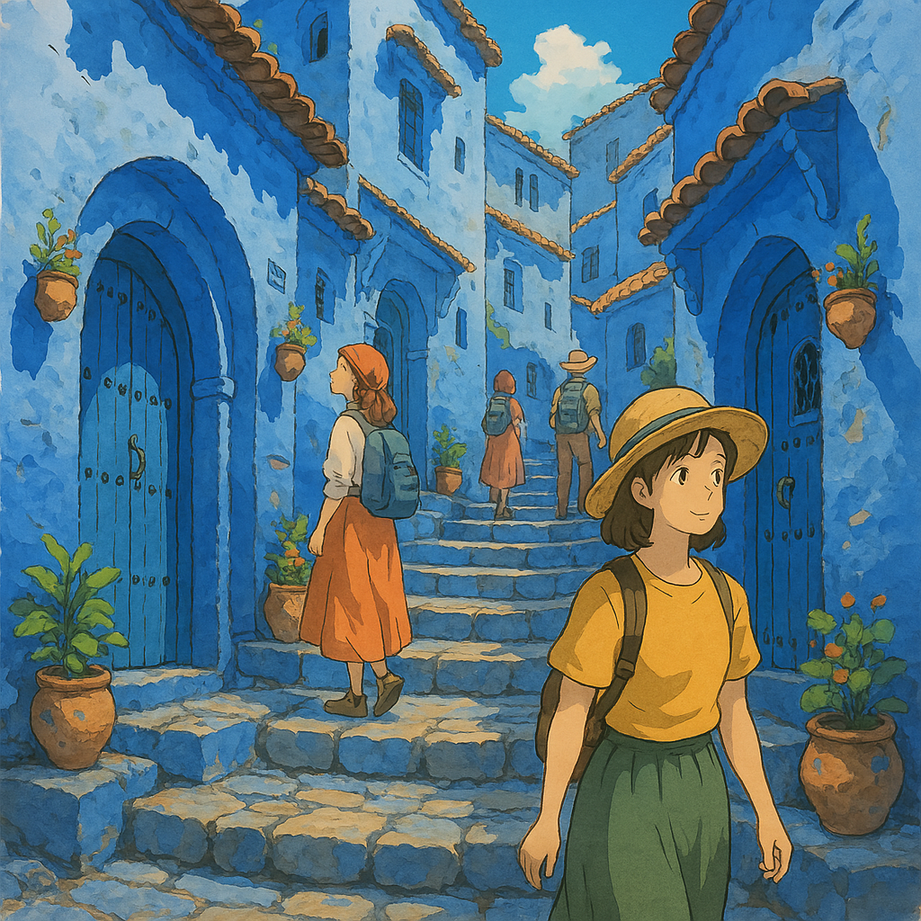 푸른색의 샤프샤우엔 모습