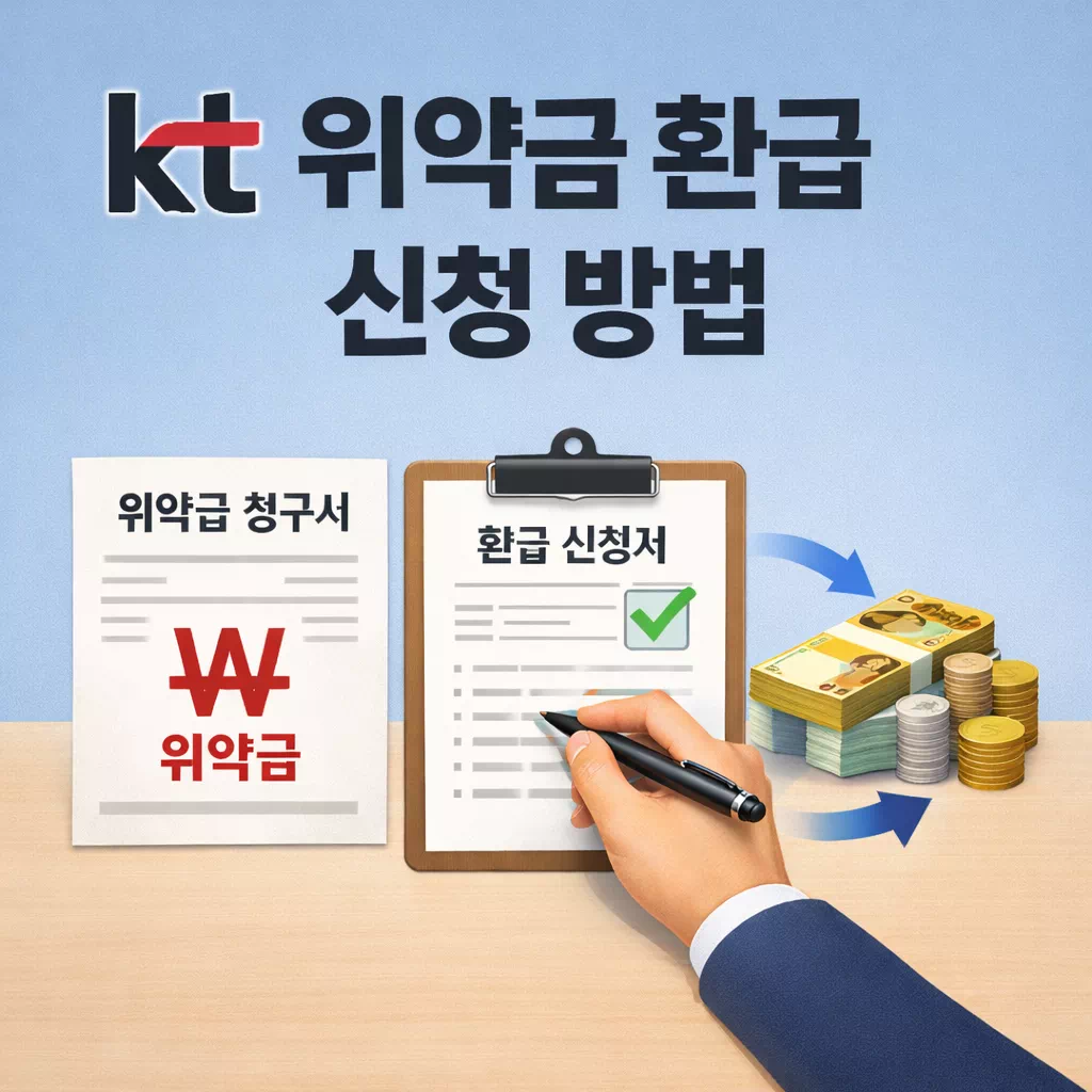 KT 위약금 환급 신청 방법
