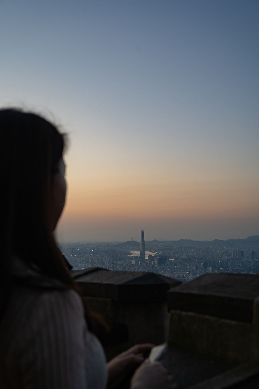 남한 산성 일몰