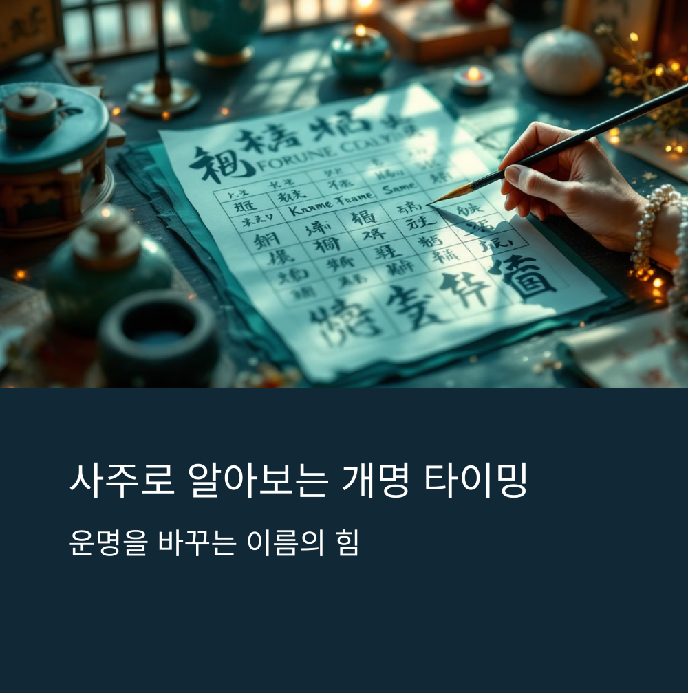 사주로 보는 개명 타이밍과 기준 썸네일