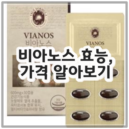 비아노스 효능, 가격 알아보기