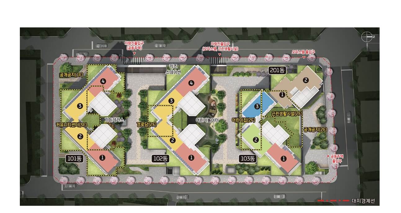 달서 롯데캐슬 센트럴스카이 단지 배치도