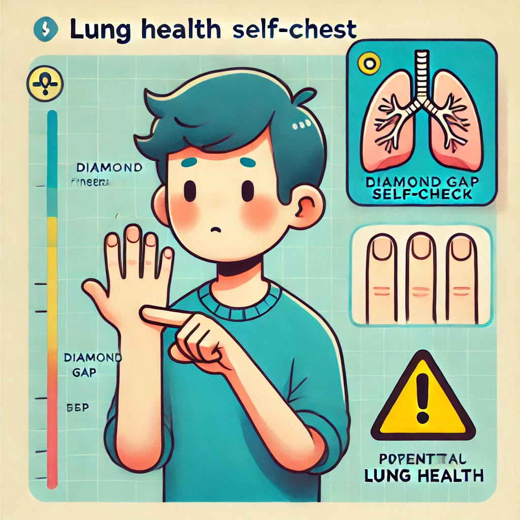 폐 질환 자가진단 방법 설명 이미지
