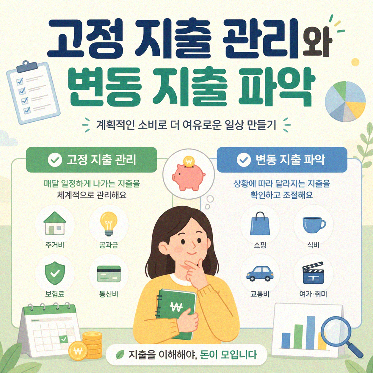 남은 돈 얼마인지 계산하는 간단한 방법