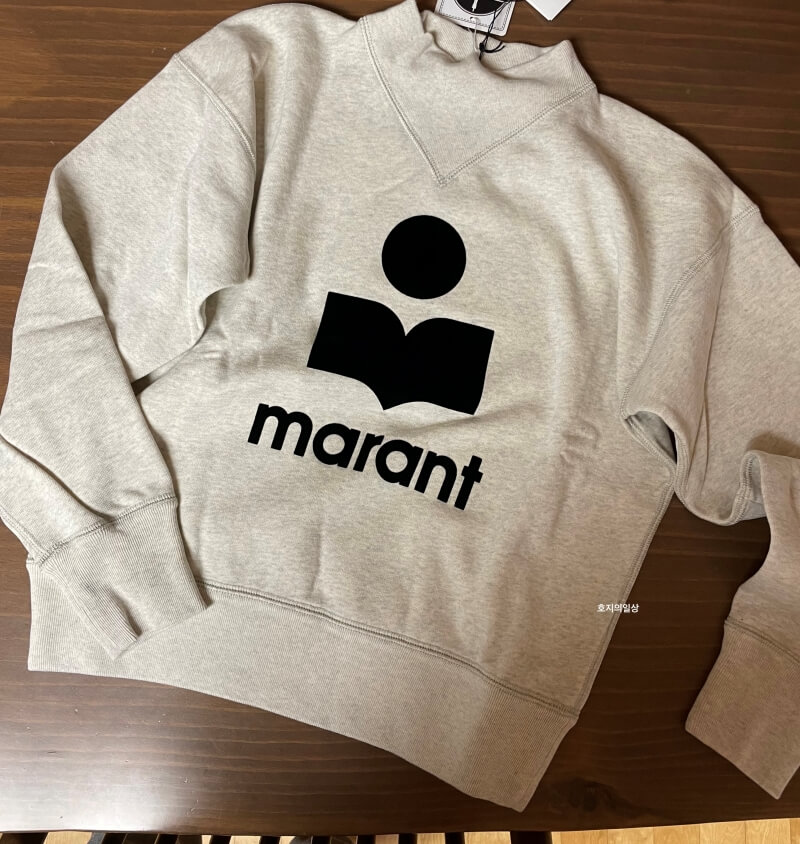 이자벨마랑 에뚜알 모비 맨투맨 에크루 - 제품 모습