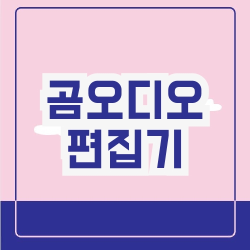 곰오디오 편집기