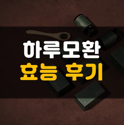 하루모환-후기