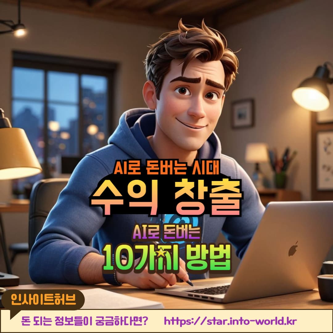 AI로 수익 내는 10가지 방법!
